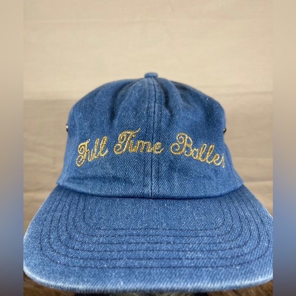 Custom Denim Full Time Baller Cap - Picture 5 of 5